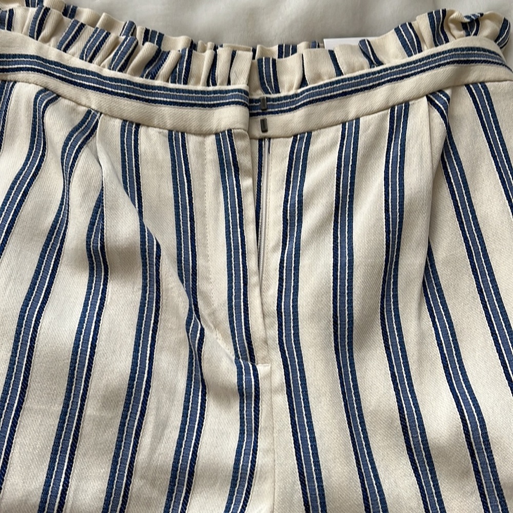 Blue and cream striped pants - Picture 2 of 4